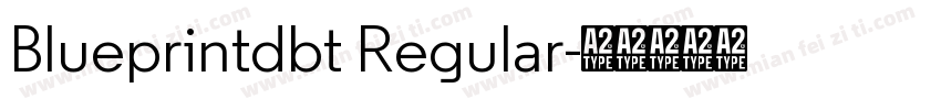 Blueprintdbt Regular字体转换